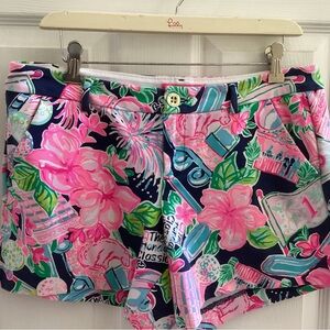 Lilly Pulitzer Callahan Shorts Honda Classic 2021 Navy High Tide Size 8 RARE